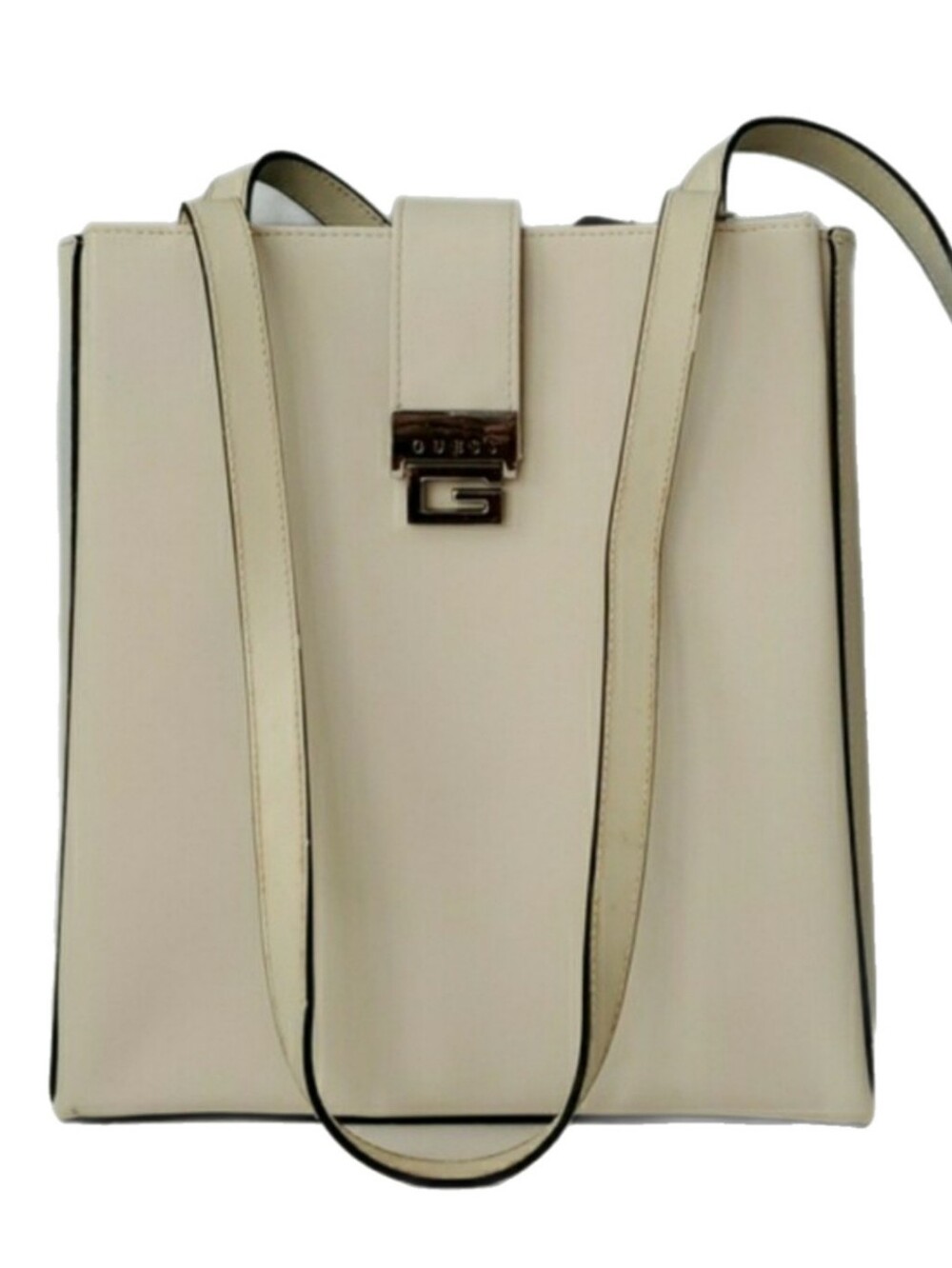 Guess Vintage Y2K Creamy Off White Shoulder Bag Purse